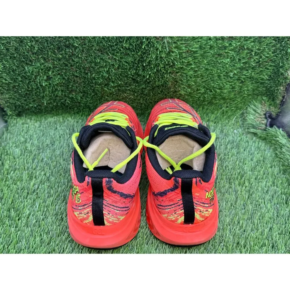 Asics Gel-Noosa Tri 15 1014A311 Athletic Sneaker Mens 7 Red Mesh Running Jogging